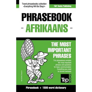 English-Afrikaans phrasebook and 1500-word dictionary - Paperback
