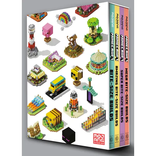 Minecraft: Bite-Size Builds Collection 4-Book Boxed Set: Minecraft: Bite Size-Builds, Minecraft: Amazing Bite-Size Builds, Minecraft: Super Bite-Size - Hardcover