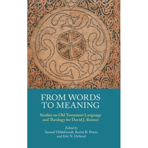 From Words to Meaning: Studies on Old Testament Language and Theology for David J. Reimer - Hardcover