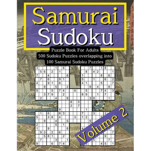 Samurai Sudoku Puzzle Book For Adults: Volume 2. 500 Sudoku Puzzle Book. Difficult Sudoko For Adults - Paperback