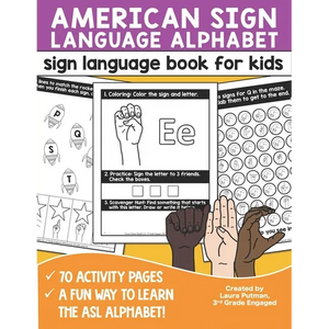 Sign Language Book for Kids: American Sign Language Alphabet - Paperback