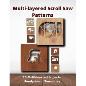 Multi-layered Scroll Saw Patterns: Templates for Scroll Saw Projects - Paperback