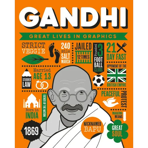 Great Lives in Graphics: Gandhi - Hardcover