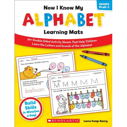 Now I Know My Alphabet Learning Mats - Paperback