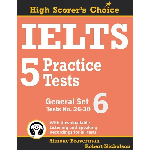 IELTS 5 Practice Tests, General Set 6: Tests No. 26-30 - Paperback