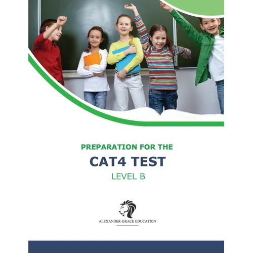 CAT4 Test Preparation - Level B (Ages 8-11) - Full Test Practice - Paperback