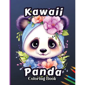 Kawaii Panda Coloring Book: Stress Relief & Relaxation Coloring Page for Kids, Adorable and Fun Birthday Present for Boys and Girls - Paperback
