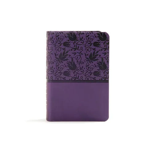 KJV Large Print Compact Reference Bible, Purple Leathertouch - Imitation Leather