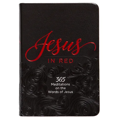 Jesus in Red: 365 Meditations on the Words of Jesus - Imitation Leather