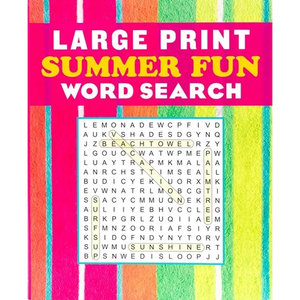 Large Print Summer Fun Word Search - Paperback