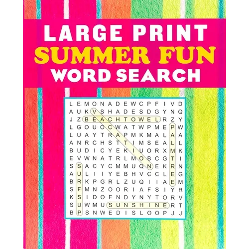 Large Print Summer Fun Word Search - Paperback