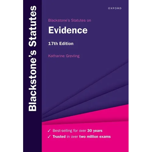 Blackstone's Statutes on Evidence - Paperback