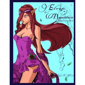 Elven Beauties: Adult Coloring Book - Paperback