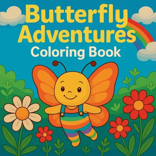 Butterfly Adventures - Coloring Book - Paperback