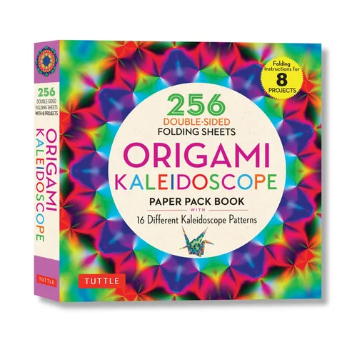 Origami Kaleidoscope Paper Pack Book: 256 Double-Sided Folding Sheets (Includes Instructions for 8 Models) - Paperback