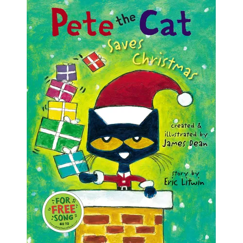 Pete the Cat Saves Christmas: A Christmas Holiday Book for Kids - Hardcover