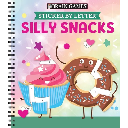 Brain Games - Sticker by Letter: Silly Snacks - Spiral