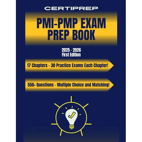 CertiPrep - PMI-PMP Exam Prep Book 2025-2026 - Paperback
