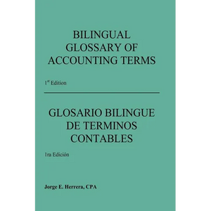 Bilingual Glossary of Accounting Terms - Paperback