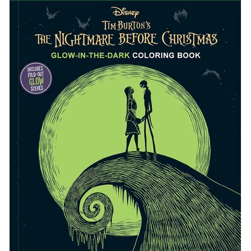 Disney Tim Burton's the Nightmare Before Christmas Glow-In-The-Dark Coloring Book - Paperback