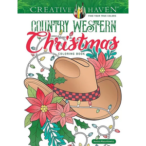 Creative Haven Country Western Christmas Coloring Book - Paperback