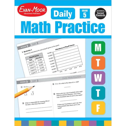 Daily Math Practice, Grade 5 Te - Paperback