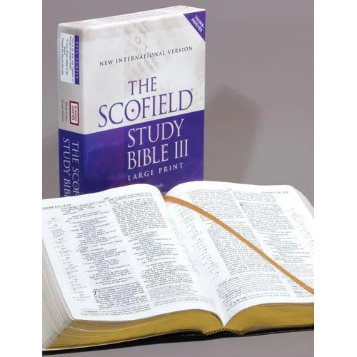 Scofield Study Bible III-NIV-Large Print - Bonded Leather