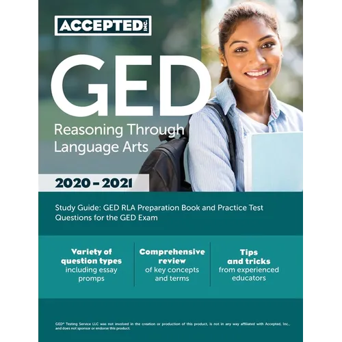 GED Reasoning Through Language Arts Study Guide: GED RLA Preparation Book and Practice Test Questions for the GED Exam - Paperback