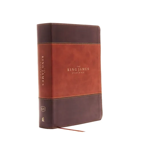 The King James Study Bible, Imitation Leather, Brown, Indexed, Full-Color Edition - Imitation Leather