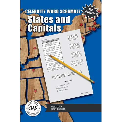 Celebrity Word Scramble States and Capitals - Paperback