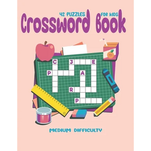 Crossword Books ( 42 Puzzles ) For Kids Medium Difficulty: Puzzles Brain for Men, Women Adult & Seniors! Medium Difficulty this Brain Games, Big And E - Paperback