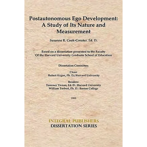Postautonomous Ego Development: A Study of Its Nature and Measurement - Paperback