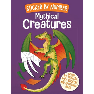 Sticker by Number: Mythical Creatures - Paperback