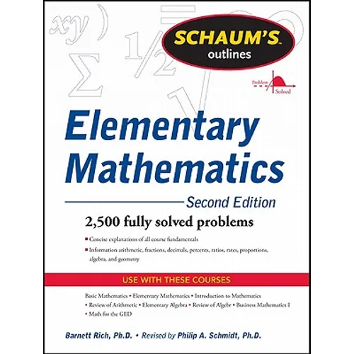Schaum's Outline of Review of Elementary Mathematics, 2nd Edition - Paperback