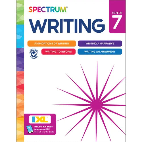 Spectrum Writing Workbook, Grade 7 - Paperback