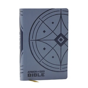 NKJV Armor of God Bible, Blue/Gray Leathersoft (Children's Bible, Red Letter, Comfort Print, Holy Bible): New King James Version - Imitation Leather