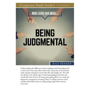 What Jesus Said About...Being Judgmental Study Guide - Paperback