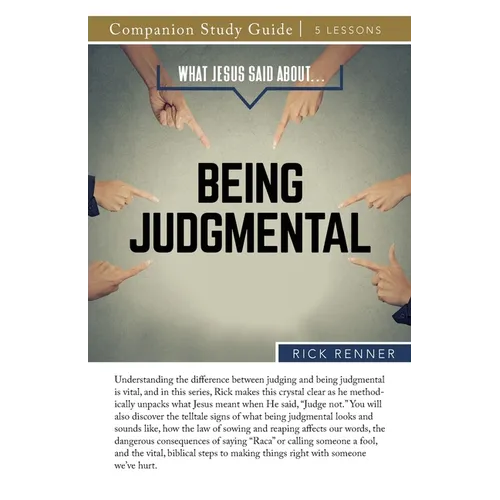 What Jesus Said About...Being Judgmental Study Guide - Paperback