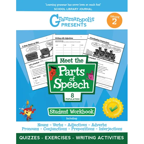 The Parts of Speech Workbook, Grade 2 - Paperback