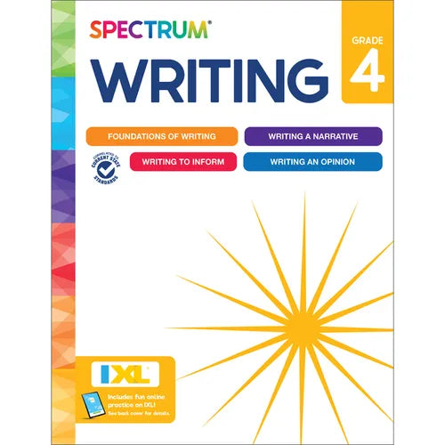 Spectrum Writing Workbook, Grade 4 - Paperback
