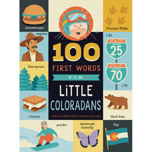 100 First Words for Little Coloradans - Board Book