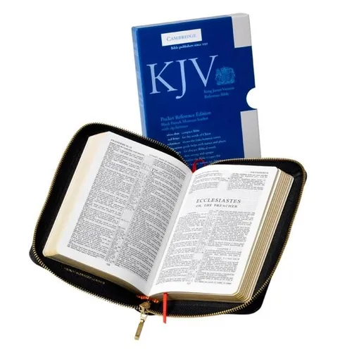 Pocket Reference Bible-KJV-Zipper - Leather