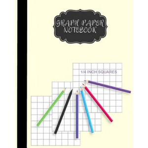 Graph Paper Notebook 1/4 inch squares: Graph Paper Composition Book For Children and Women 8 x 10 inch, 122 Pages - Paperback