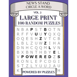 News Stand Circle a Word Vol.2: Large Print 100 Random Puzzles - Paperback