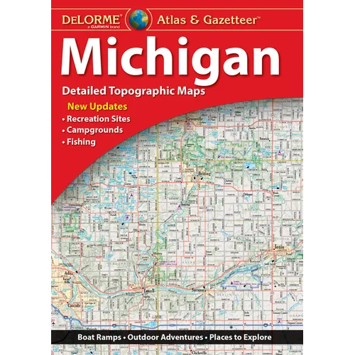 Delorme Atlas & Gazetteer Michigan 17e - Paperback
