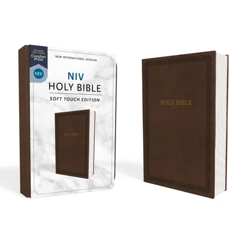 NIV, Holy Bible, Soft Touch Edition, Imitation Leather, Brown, Comfort Print - Imitation Leather