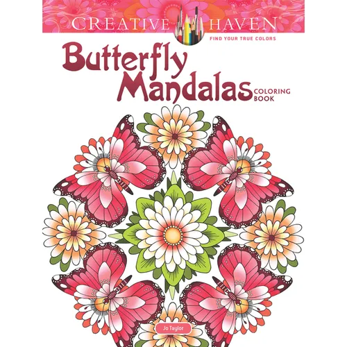 Creative Haven Butterfly Mandalas Coloring Book - Paperback