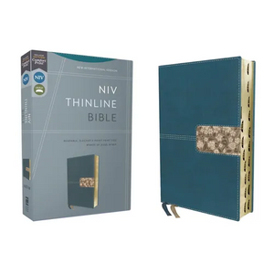 Niv, Thinline Bible, Leathersoft, Teal, Red Letter, Thumb Indexed, Comfort Print - Imitation Leather