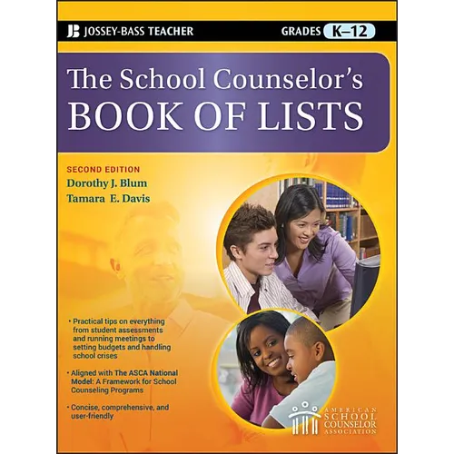 The School Counselor's Book of Lists, Grades K-12 - Paperback