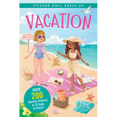 Vacation Sticker Doll Dress-Up Book - Paperback